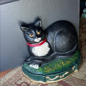 Vintage Cast Iron Cat Doorstop